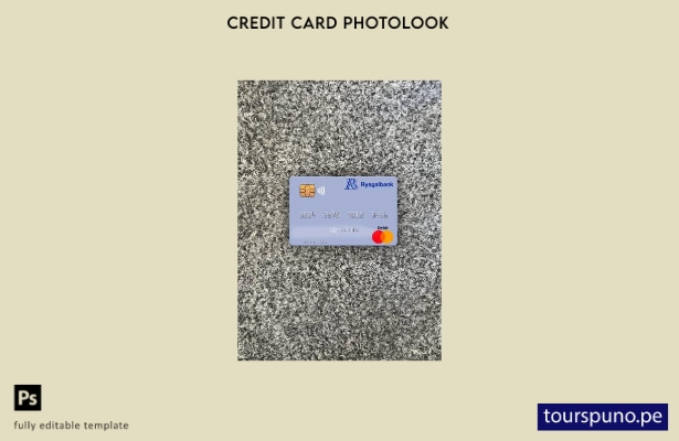 listo para imprimir Turkmenistán Rysgal JSCB mastercard photolook plantilla fron
